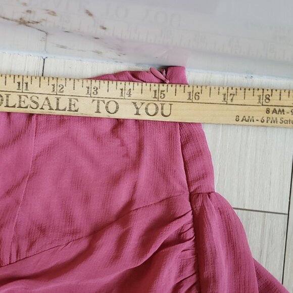 Free People Tattered Romance Mini Skirt Pink Size 10 Coquette Soft Girl Y2K - Picture 5 of 5